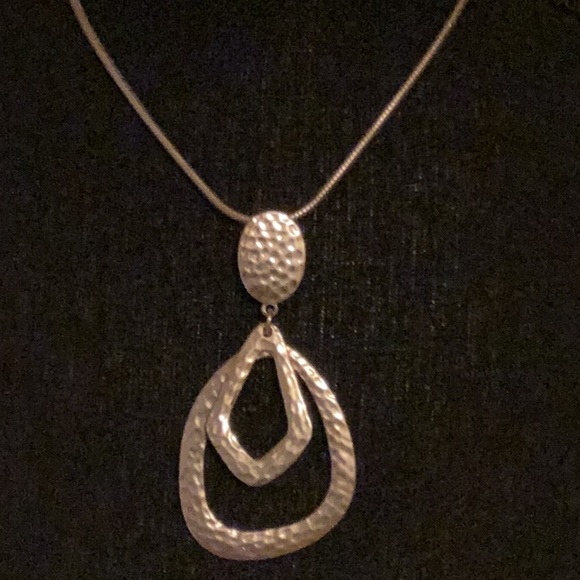 Chico's Jewelry - Chico’s hammered gold tone necklace